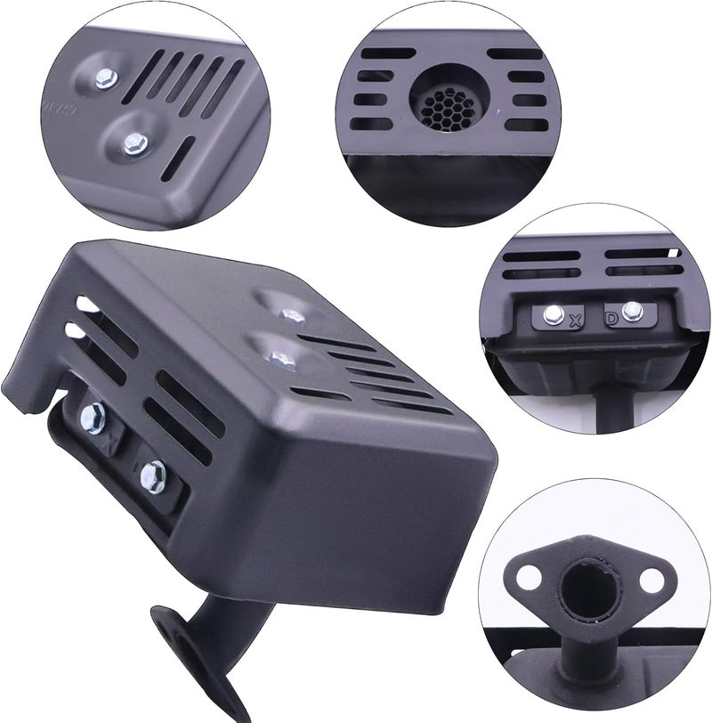 DVBB GX200 Muffler Exhaust Silencer Assembly 18310-ZF1-000 Compatible with Honda and Clone GX120 GX160 159cc 196cc 212cc 5.5HP 6.5HP part# 18310-ZF1-000 - Image 4